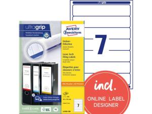 Etikett AVERY Pärm 192x38mm 700 fp