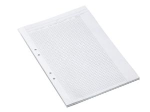 Provskrivningsblad A3 rutat 5x5mm 250 fp