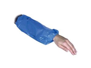 Ärmskydd i LDPE m resår 40cm blå 100 fp