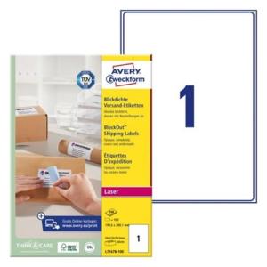 Etikett AVERY 199 6x289 1mm 100 fp