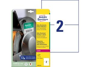 Etikett AVERY Stretch 210x148mm 20 fp