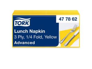 Servett TORK Lunch 3-lags gul 150 fp