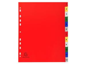 Plastregister EXACOMPTA PP A4 1-12 f f
