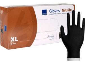 Nitrilhandske puderfri svart XL 100 fp
