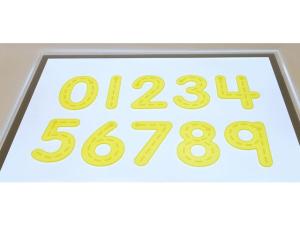Silikonsiffror 10 olika gul 10 fp
