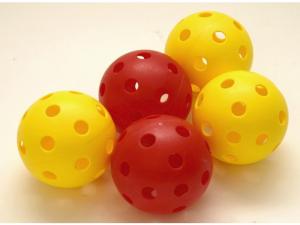 Innebandyboll gul röd 5 fp