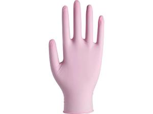 Nitrilhandske puderfri rosa S 100 fp