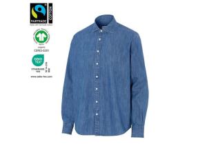 Skjorta comfort COTTOVER Denim GOTS 3XL