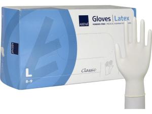 Latexhandske puderfri L 100 fp