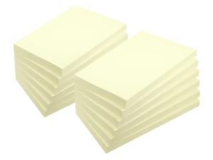 Notes LYRECO recycled 76x127mm gul 12 fp