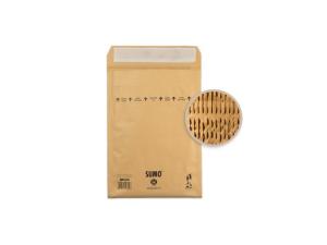 Påse vadderad SUMO 175x265mm brun 10 fp