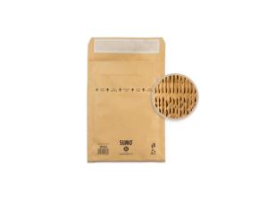 Påse vadderad SUMO 295x445mm brun 10 fp