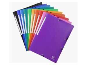 Gummibandsmapp EXACOMPTA PP sort f 10 fp