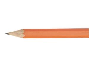 Blyertspenna med radergummi gul 12 fp