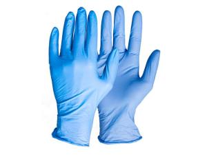 Nitrilhandske puderfri blå L 100 fp