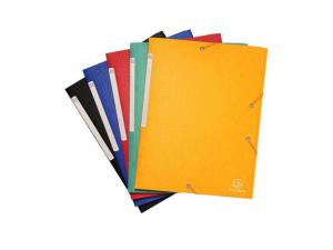 Gummibandsmapp EXACOMPTA 3-kl 425g sort