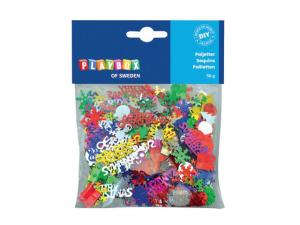 Paljetter Julmotiv 50g
