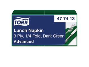 Servett TORK Lunch 3-lags m grön 150 fp