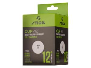 Bordtennisboll STIGA Cup vit 12 fp