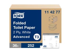 Toalettpapper TORK Adv T3 2-lag 252 fp