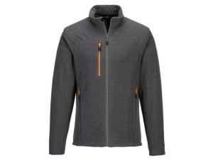 Fleecetröja text zip PW EV480 grå L