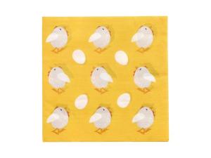 Servett Chickens 3-lags 33x33cm 20 fp