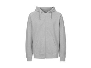 Hoodie zip NEUTRAL O63301 herr grå L
