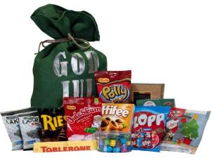 Godis Jutesäck God Jul grön 1 852kg