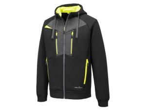 Hoodie zip PW DX472 svart 3XL