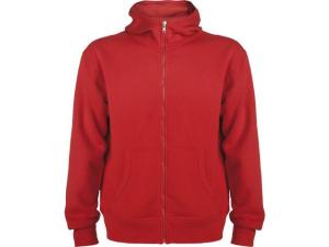 Hoodie zip ROLY Montblanc uni röd L