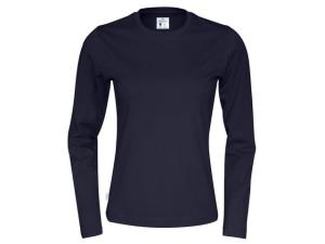 T-shirt LÄ 141019 GOTS dam marin S