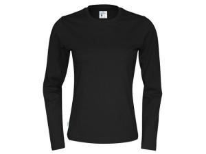 T-shirt LÄ 141019 GOTS dam svart M