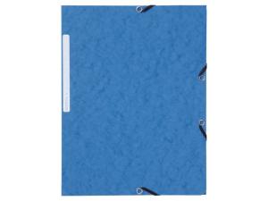 Gummibandsmapp LYRECO A4 3-kl blå 10 fp