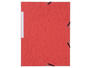 Gummibandsmapp LYRECO A4 3-kl röd 10 fp