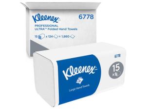 Handduk KLEENEX V-vikt 1860 fp Vit