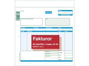 Blankett faktura 2 3 A4 2x50 blad