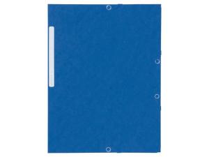 Gummibandsmapp LYRECO kart A4 blå 10 fp