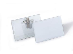 Namnskylt 54x90 med nål klämma 50 fp