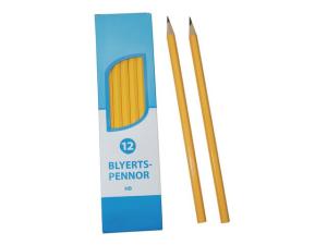 Blyertspenna PLAYBOX polerad HB 12 fp