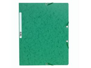 Gummibandsmapp u kl EXACOMPTA A4 grön