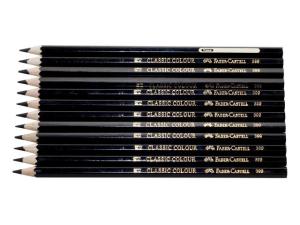 Färgpenna FABER-CASTELL svart 12 fp