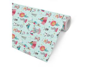 Presentpapper 57cmx154m Cirkus