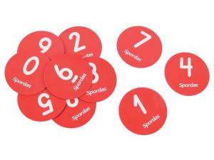 Markeringsplattor siffror SPORADAS 10 fp