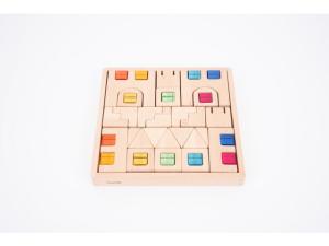 Byggset i trä transparenta stenar 39 fp