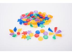 Transparent räkna sortera snäckor 72 fp