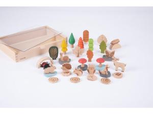 Träfigurer skog och djur 36 fp