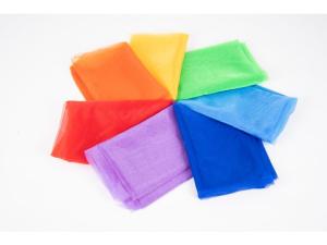 Organzatyg olika färger 7 fp