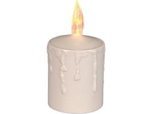 Blockljus STAR T Paula LED 11 5cm beige