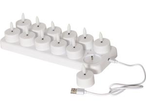 Värmeljus STAR T Flamme LED m laddare