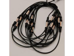 Ljusslinga 30 amber LED 9 57m svart